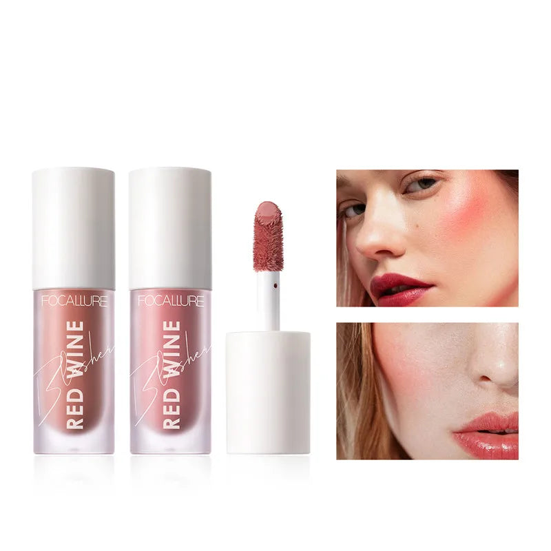 FOCALLURE Liquid Blush Face Contour Makeup Long Lasting Natural Matte Cheek Blush Maquiagem